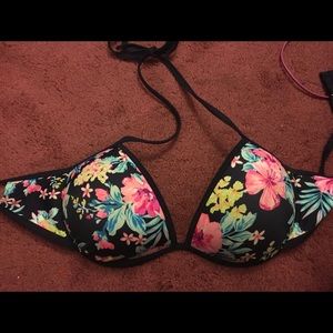 floral bikini top