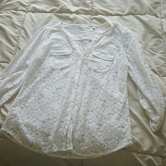 White lace blouse