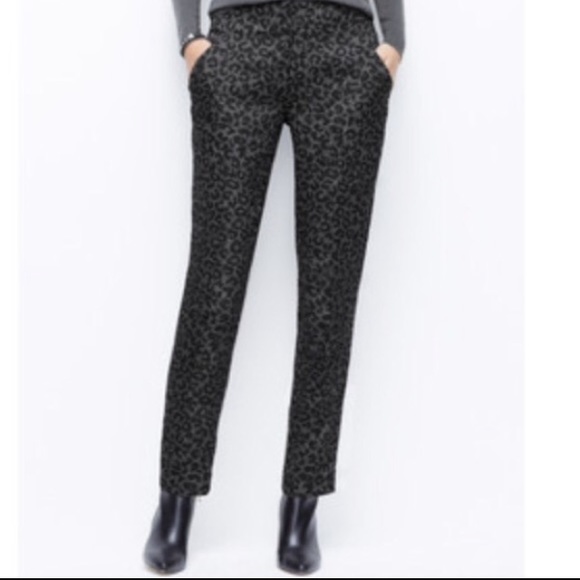 Ann Taylor Leopard Ankle Pants