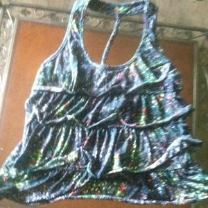 Backless braided tank top