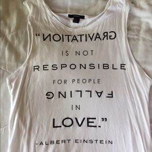 Forever 21 White Cut-Off Tee