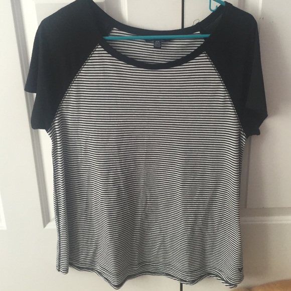 black and white striped shirt