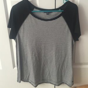 black and white striped shirt