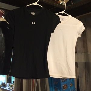 Small Under Armour wicking compression shirts