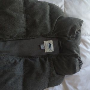 Gray Heathered Fleece Vest