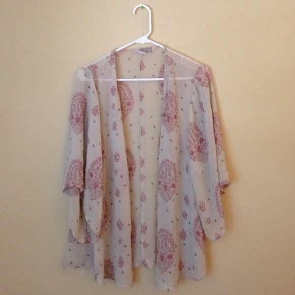 sheer boho kimono