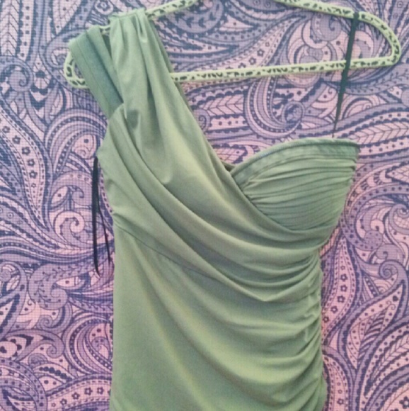 Kardashians bebe One Strapped Ruffled Blouse