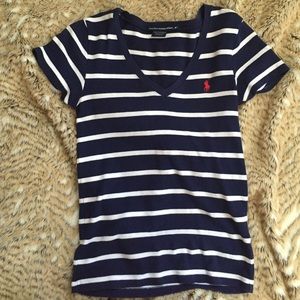 Ralph Lauren striped v-neck