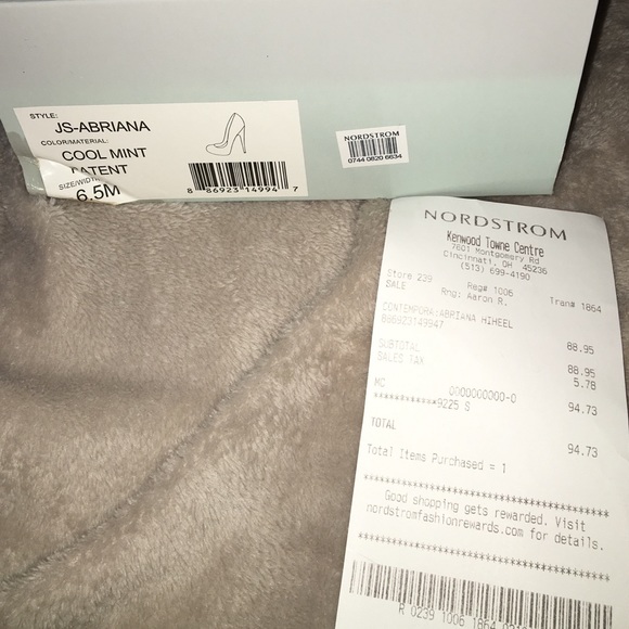 Jessica Simspon brand mint green "Abriana" heels - Picture 3 of 4