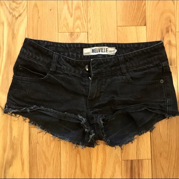 Brandy Melville black denim shorts