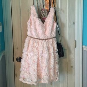 Dress great for homecoming with v neck