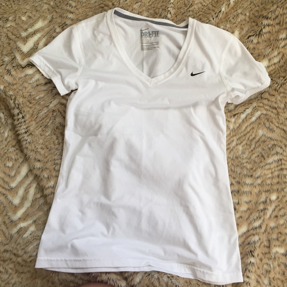 White nike v neck