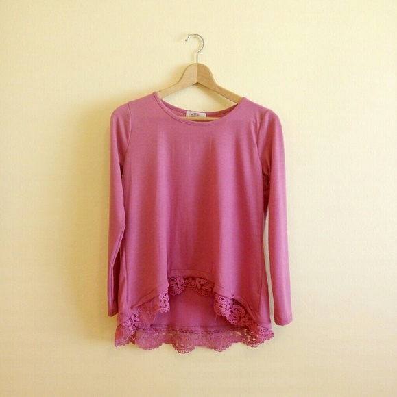 Pink High-Low Top - Picture 2 of 4