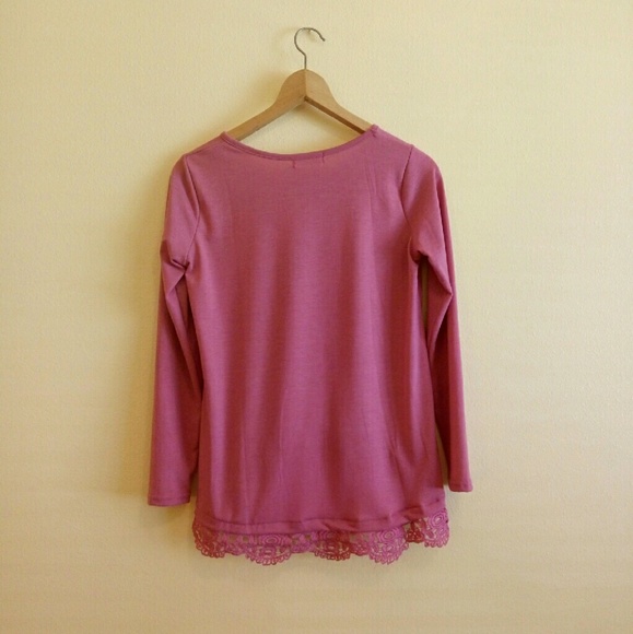 Pink High-Low Top - Picture 3 of 4