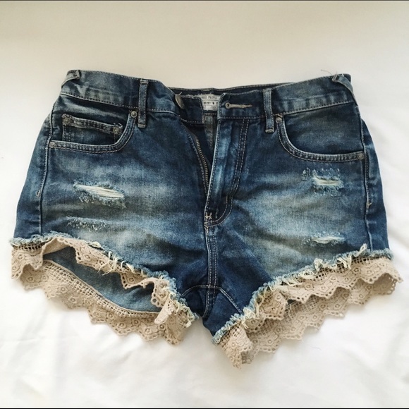 "Lacey Denim Cutoff Shorts" from Free People