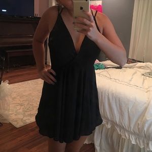 Black urban outfitters mini dress