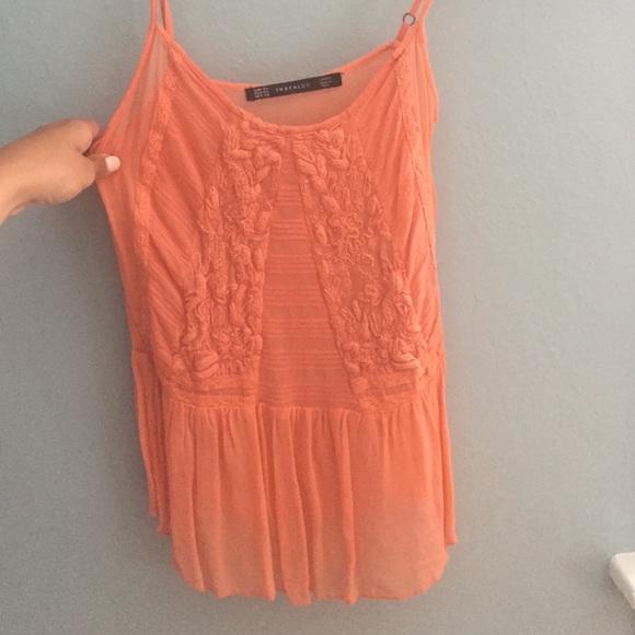 Zara blouse - coral/pink