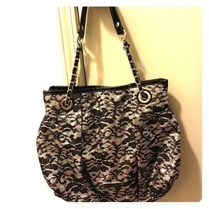Betsey Johnson Royal Lace Shoulder Bag