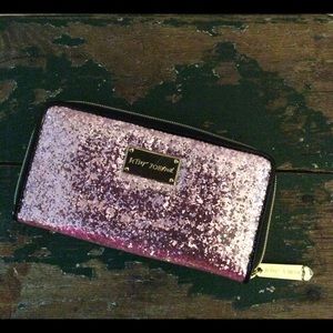Betsy Johnson Pink Glitter Wallet