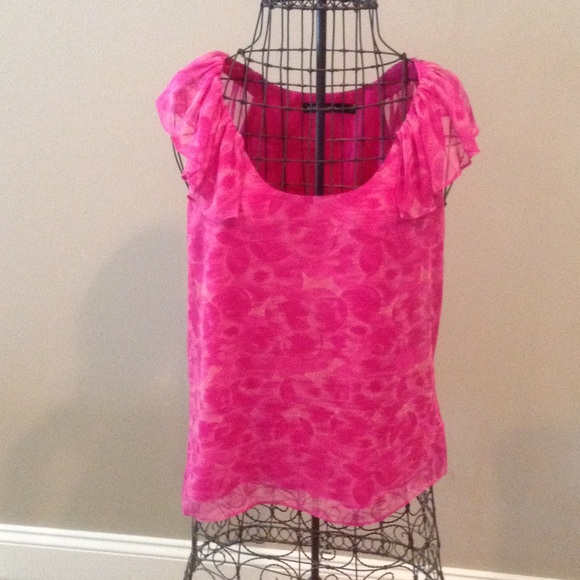 Pink blouse/cami with subtle print - Picture 1 of 4