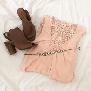 Pink Open-Back Summer Dress