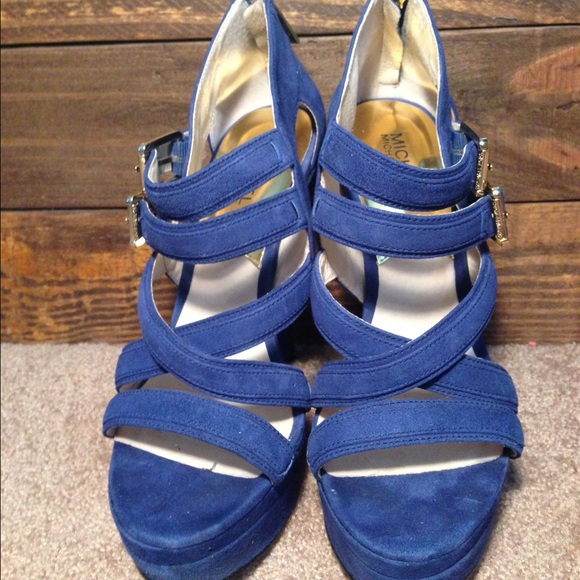 MK electric blue heels