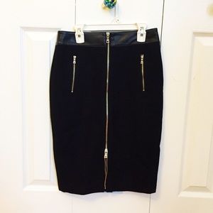 Brand New Ann Taylor Wool Skirt with Zippers