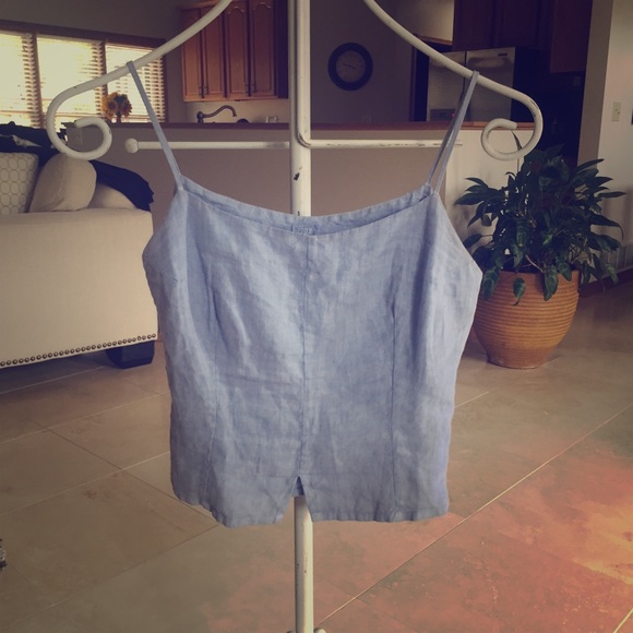 Light Denim Crop Top