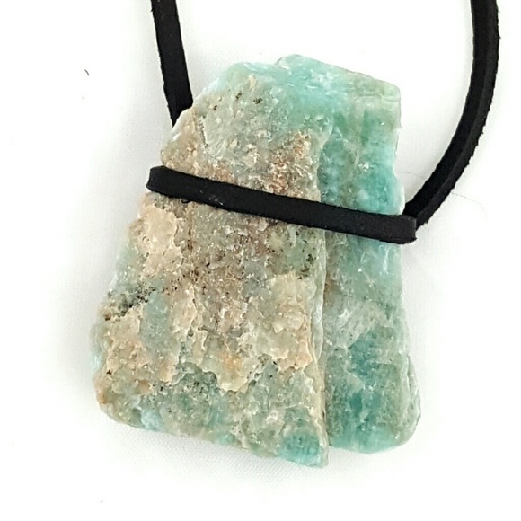 HP Natural Green Aventurine, Leather Wrapped - Picture 2 of 5