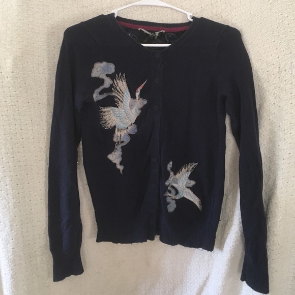 Dark Blue Lucky Brand Crane Cardigan