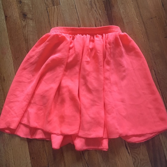 American Apparel neon skirt