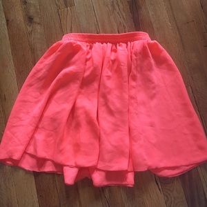 American Apparel neon skirt