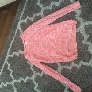 Pink and red sweater