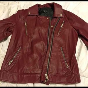 Forever 21 Leather Moto Jacket - Size Large