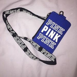 VS PINK LANYARD ID HOLDER