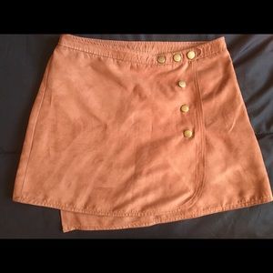 Faux Suede LA Heats mini skirt