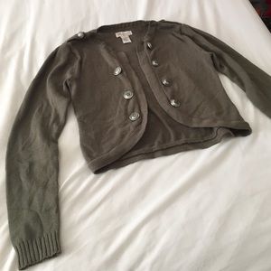 Olive Green Cardigan