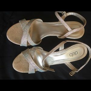 Deb gold shimmer heels