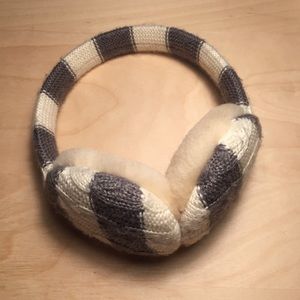 UGG Australia Stripe Cable Knit Earmuffs