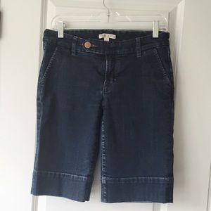 Cabi bermuda shorts - blue jean and white Jean