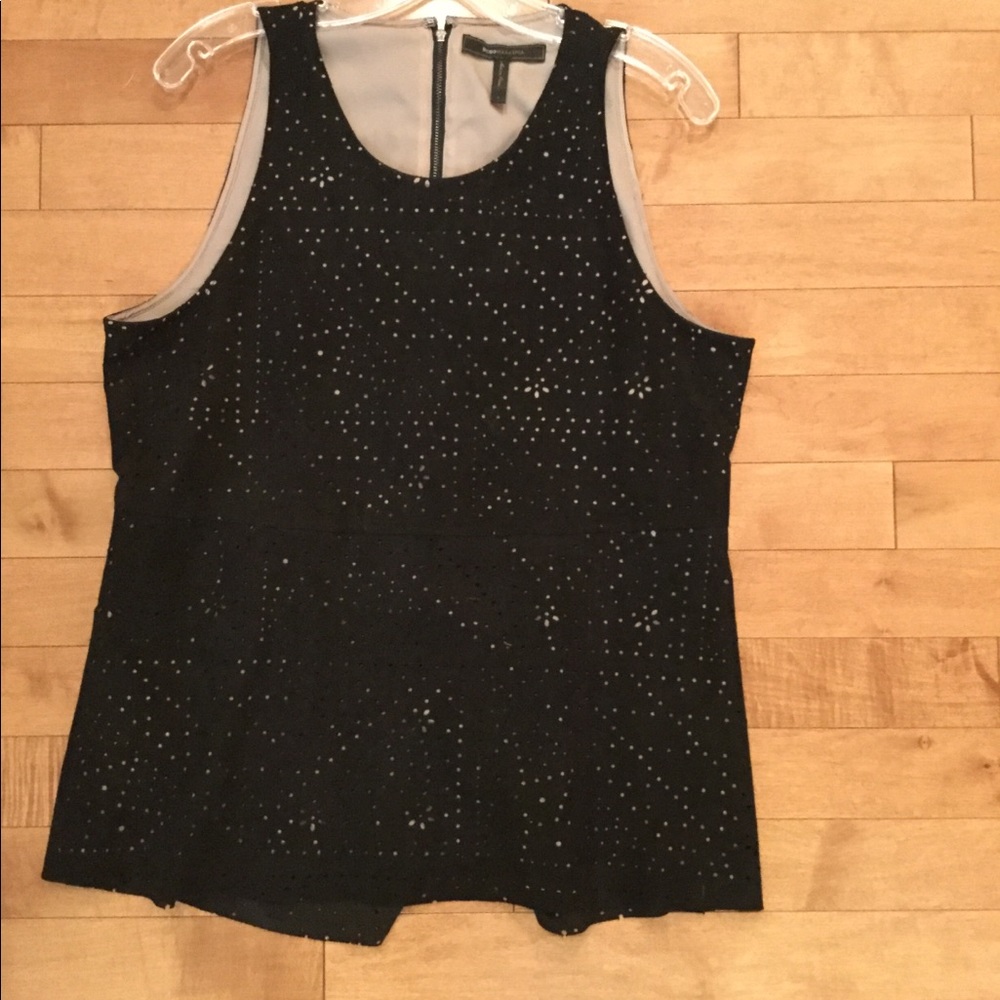 BCBGMaxAzria Caralyn peplum tank-large