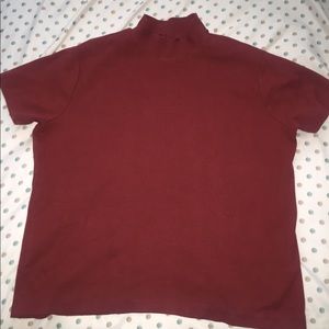 Brick red vintage turtle neck shirt