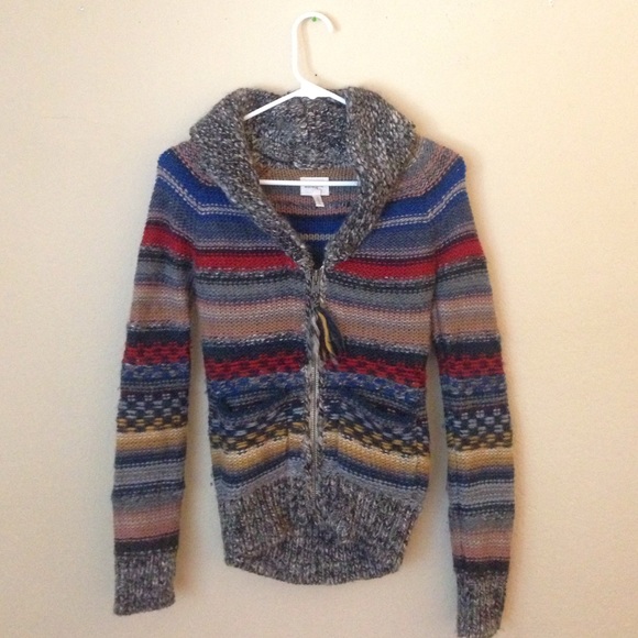 Wilfred multicolored thick woven wool sweater