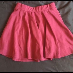 Maroon skater mini skirt