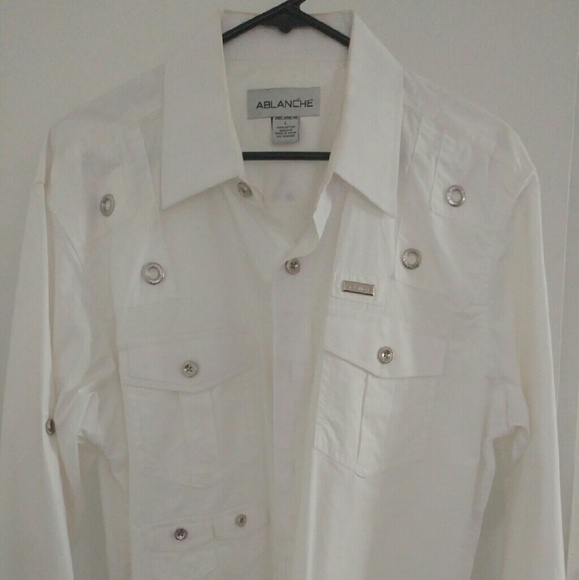 White button down