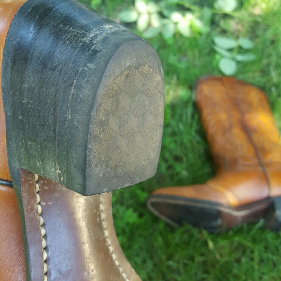 Brown Leather Cowboy boots - Picture 3 of 4
