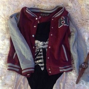 Maroon Varsity Jacket