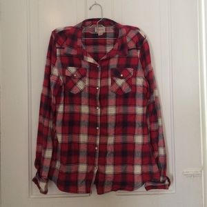 Plaid Button-Up