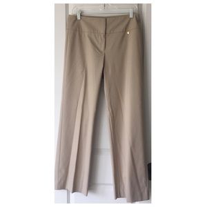 Tan Trina Turk wide leg trousers