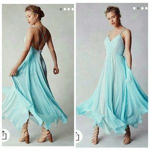 Kimchi Blue Waterfall Chiffon Maxi Dress